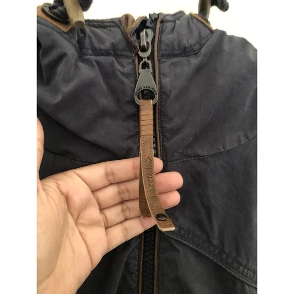 Naketano Brand New World Hooded Jacket Women’s Small Gray Full Zip Casual Hoodie - Picture 6 of 14